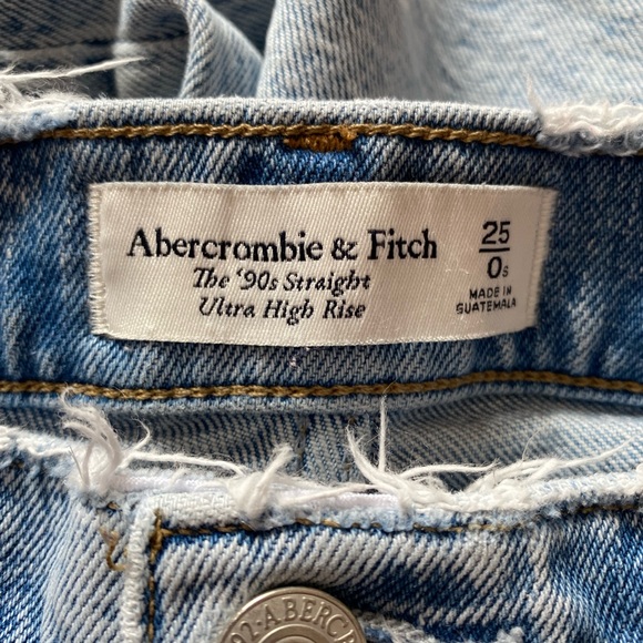 abercrombie 90s ultra high rise straight jeans - Picture 5 of 7